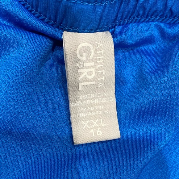 Athleta get in the game lined blue shorts girls size XXL(16) - Picture 4 of 9